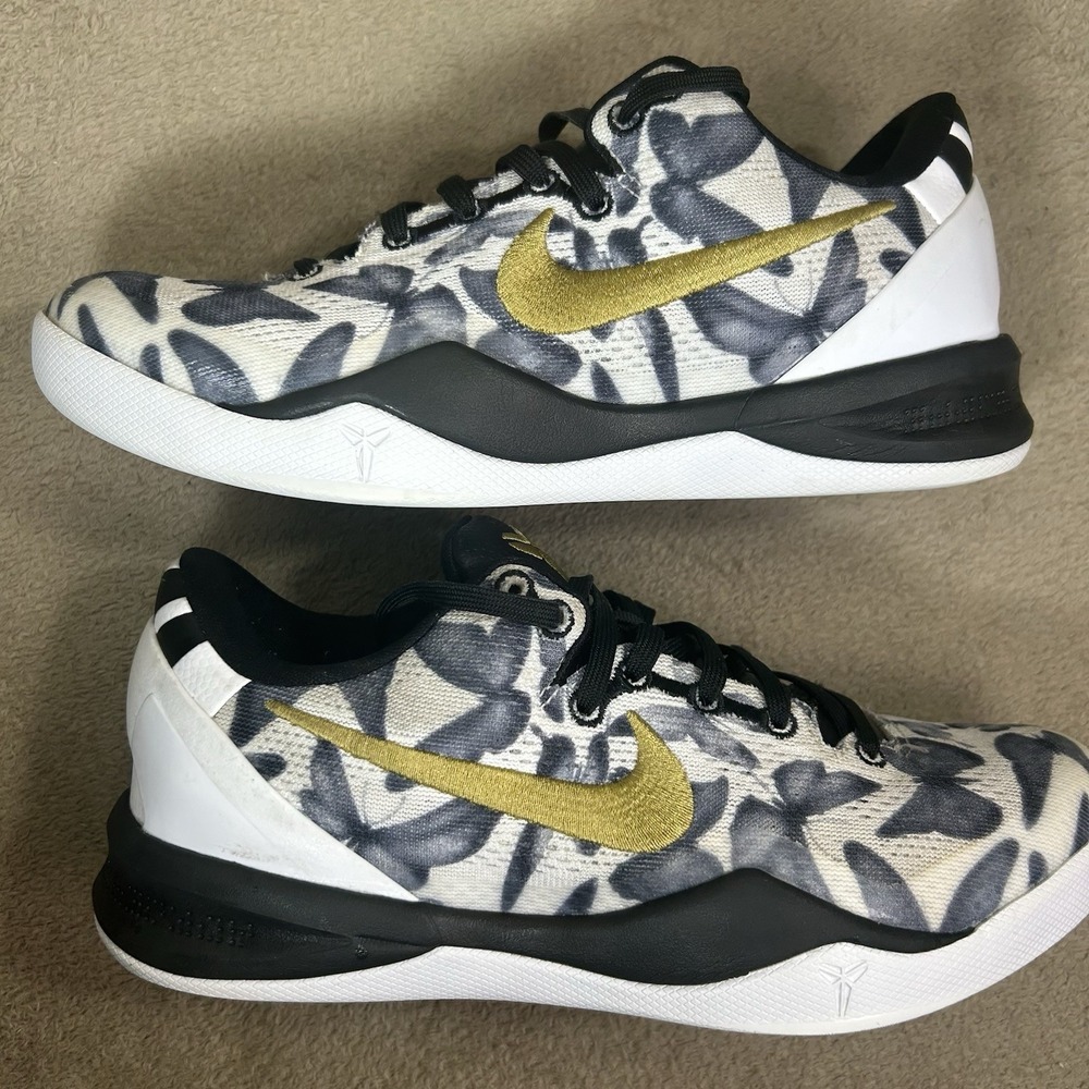 Nike Kobe 8 Protro Mambacita Gigi White Black Gold FV6325-100 Mens 6 Womens 7.5